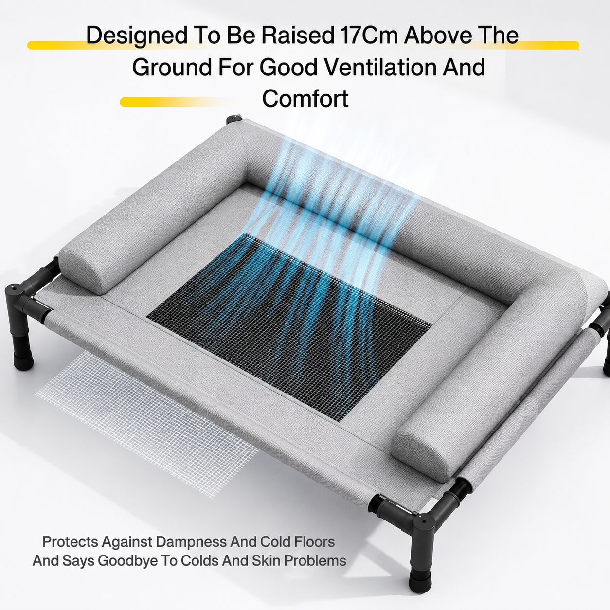 Pawivo™ Elevated Cooling Dog Bed
